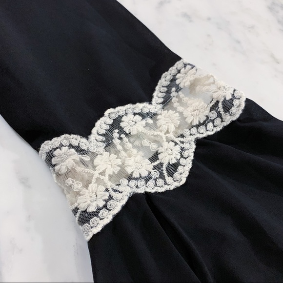 Black Long Sleeve Flirty Party Dress - Picture 12 of 15